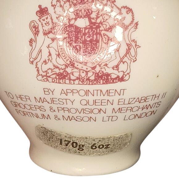 Crown Devon Ceramic Dijon Mustard Pot Made for Fortnum & Mason Cream Pink Design - Picture 6 of 9